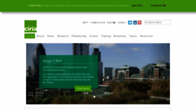 What Ciria.org website looked like in 2020 (5 years ago)