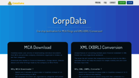 What Corpdata.in website looked like in 2020 (4 years ago)