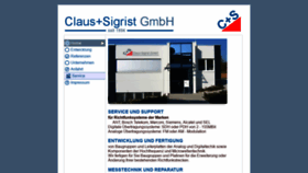 What Claus-sigrist.de website looked like in 2020 (4 years ago)