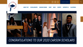 What Carsonscholars.org website looked like in 2020 (4 years ago)