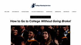 What Collegeplanningservices.org website looked like in 2020 (4 years ago)