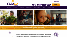 What Childaidee.org.uk website looked like in 2020 (4 years ago)