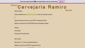 What Cervejariaramiro.pt website looked like in 2020 (4 years ago)