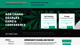 What Cannabisfoodshow.com website looked like in 2020 (4 years ago)