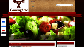 What Cooking4me.com.au website looked like in 2020 (4 years ago)