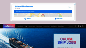 What Cruise.jobs website looked like in 2020 (4 years ago)