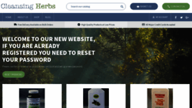 What Cleansingherbs.co.uk website looked like in 2020 (5 years ago)