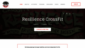 What Crossfitresilience.com website looked like in 2020 (4 years ago)