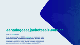What Canadagoosejacketssale.com.co website looked like in 2020 (4 years ago)
