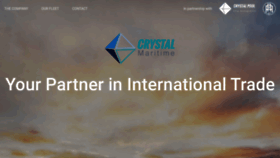 What Crystal-maritime.com website looked like in 2020 (4 years ago)