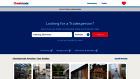 What Checkatrade.com website looked like in 2020 (4 years ago)