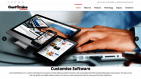 What Customisesoftware.com website looked like in 2020 (5 years ago)