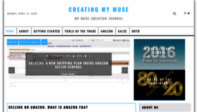 What Creatingmymuse.com website looked like in 2020 (4 years ago)