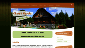 What Chatauvlastika.cz website looked like in 2020 (4 years ago)