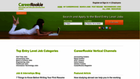 What Careerrookie.com website looked like in 2020 (4 years ago)