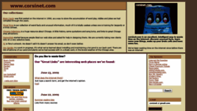 What Corsinet.com website looked like in 2020 (4 years ago)