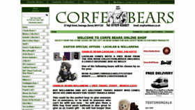 What Corfebears.co.uk website looked like in 2020 (5 years ago)