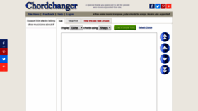 What Chordchanger.com website looked like in 2020 (4 years ago)