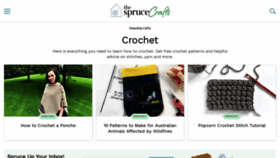 What Crochet.about.com website looked like in 2020 (4 years ago)