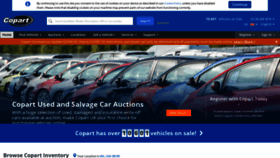 What Copart.co.uk website looked like in 2020 (5 years ago)
