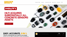 What Concretesensors.com website looked like in 2020 (4 years ago)