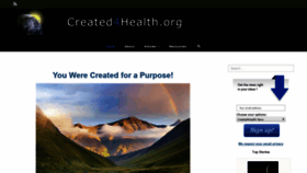 What Created4health.org website looked like in 2020 (4 years ago)
