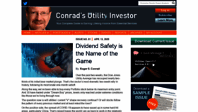 What Conradsutilityinvestor.com website looked like in 2020 (4 years ago)