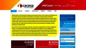 What Cacesa.com website looked like in 2020 (4 years ago)