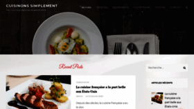 What Cuisinons-simplement.fr website looked like in 2020 (4 years ago)
