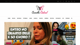 What Camillacabral.com website looked like in 2020 (4 years ago)