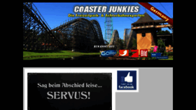 What Coaster-junkies.de website looked like in 2020 (4 years ago)