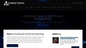 What Coretechllc.com website looked like in 2020 (4 years ago)