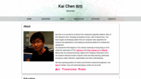 What Chenkai.site website looked like in 2020 (4 years ago)