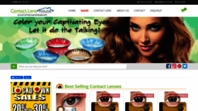 What Contactlenshouse.com website looked like in 2020 (4 years ago)