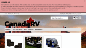 What Canadarv.com website looked like in 2020 (4 years ago)