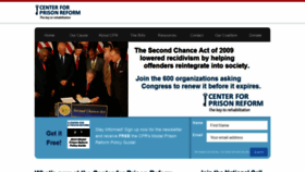 What Centerforprisonreform.org website looked like in 2020 (4 years ago)