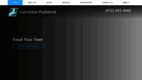 What Carrolltonpodiatrist.com website looked like in 2020 (4 years ago)