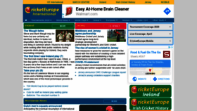 What Cricketeurope.com website looked like in 2020 (4 years ago)