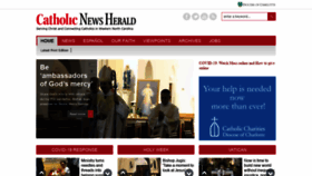 What Catholicnewsherald.com website looked like in 2020 (4 years ago)