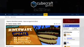 What Cubecraft.net website looked like in 2020 (4 years ago)
