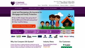 What Comparelifequotes.co.uk website looked like in 2020 (4 years ago)