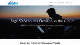 What Cloud50.co.uk website looked like in 2020 (4 years ago)
