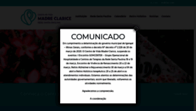 What Centrodevidamadreclarice.com.br website looked like in 2020 (4 years ago)