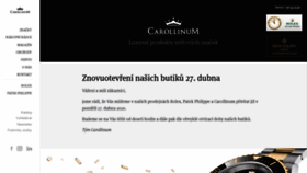 What Carollinum.cz website looked like in 2020 (5 years ago)