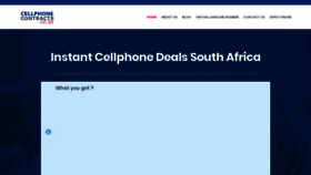 What Cellphonecontracts.co.za website looked like in 2020 (4 years ago)