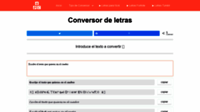 What Conversordeletras.net website looked like in 2020 (4 years ago)