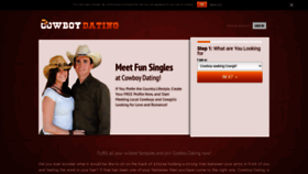 What Cowboydating.net website looked like in 2020 (4 years ago)
