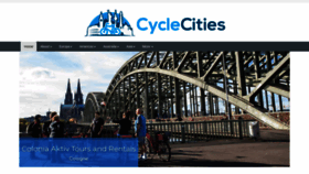 What Cyclecities.tours website looked like in 2020 (4 years ago)