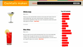 What Cocktailsmaken.info website looked like in 2020 (4 years ago)