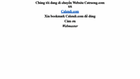 What Catruong.com website looked like in 2020 (4 years ago)